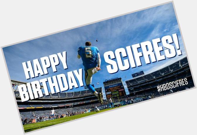 To help us wish Punter Mike Scifres a very happy birthday! 