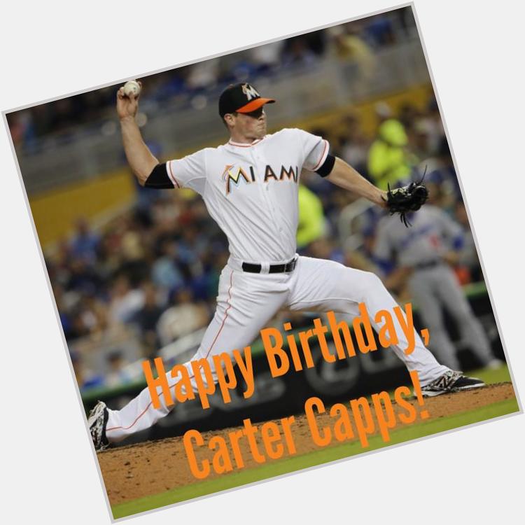 One-side, Mike Trout. Happy Birthday to RHP, Carter Capps! 