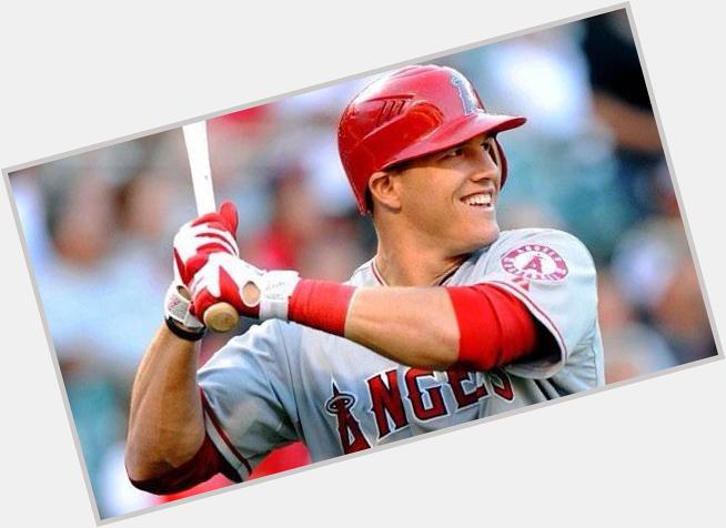 Happy birthday to the angles young star Mike Trout 