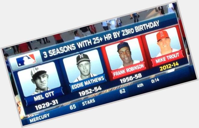 Happy Birthday to Mike Trout. Loved seeing this... 
