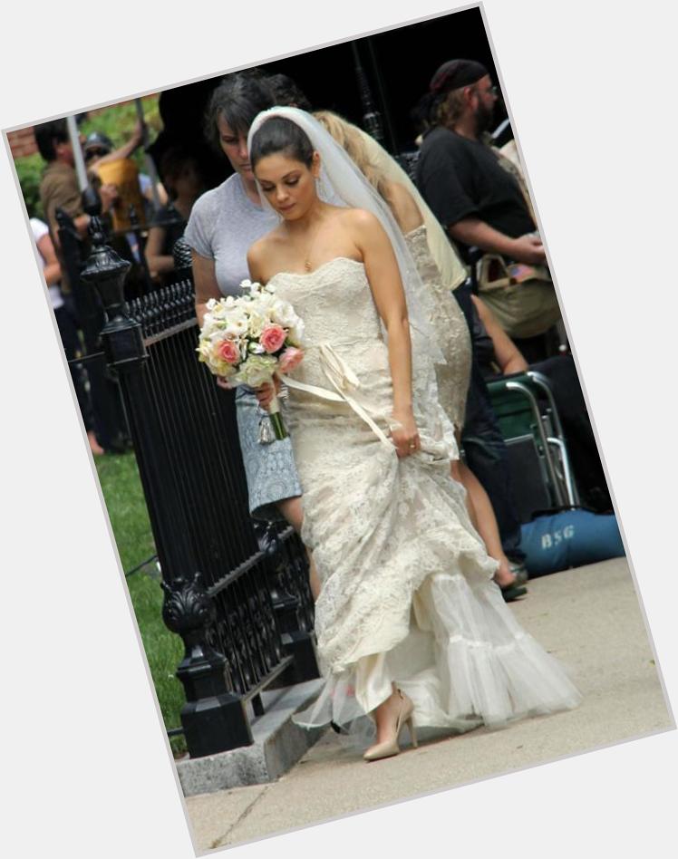 Happy Birthday to Mila Kunis proof shell make a beautiful bride! 