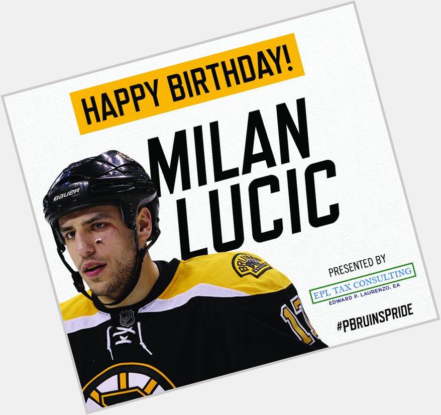 The and EPL Tax Consulting would like to wish Milan Lucic a Happy Birthday! 