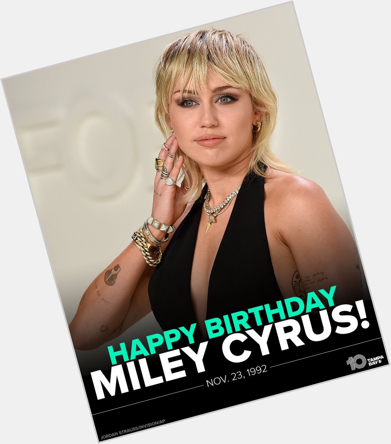 HAPPY BIRTHDAY Singer Miley Cyrus is celebrating her 29th birthday today! 