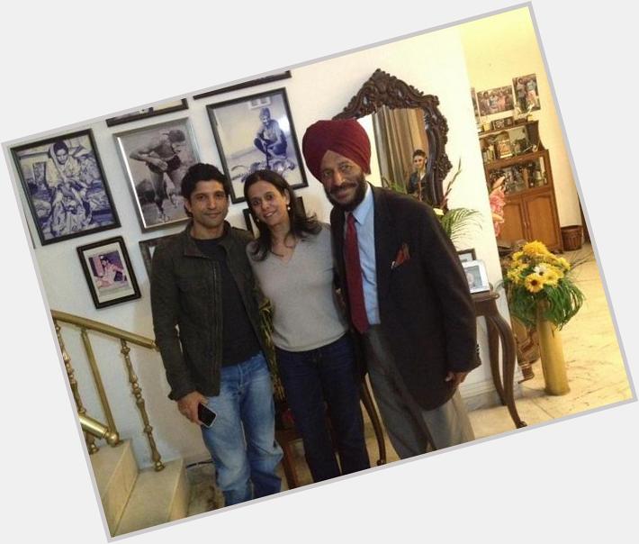 Happy birthday! The Real with the Reel Milkha Singh .. pic courtesy 