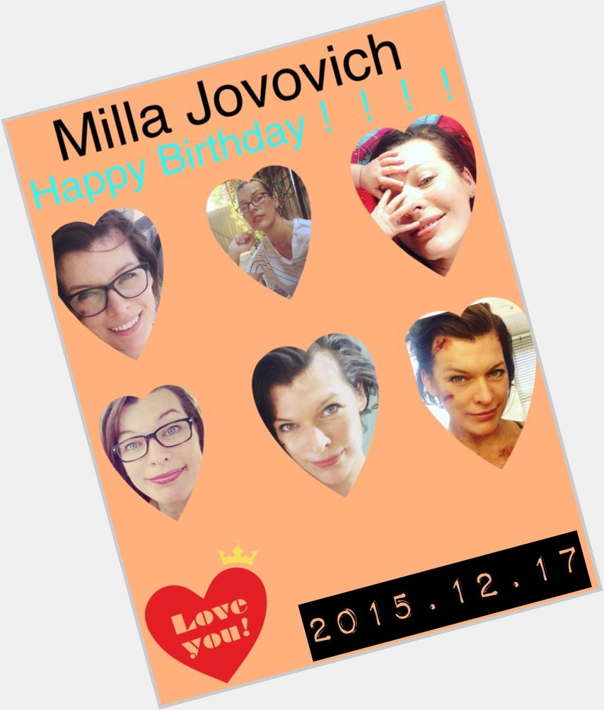 12 17 Milla Jovovich Happy Birthday                         
