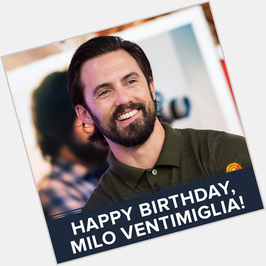 Wishing Milo Ventimiglia a happy 40th birthday!  