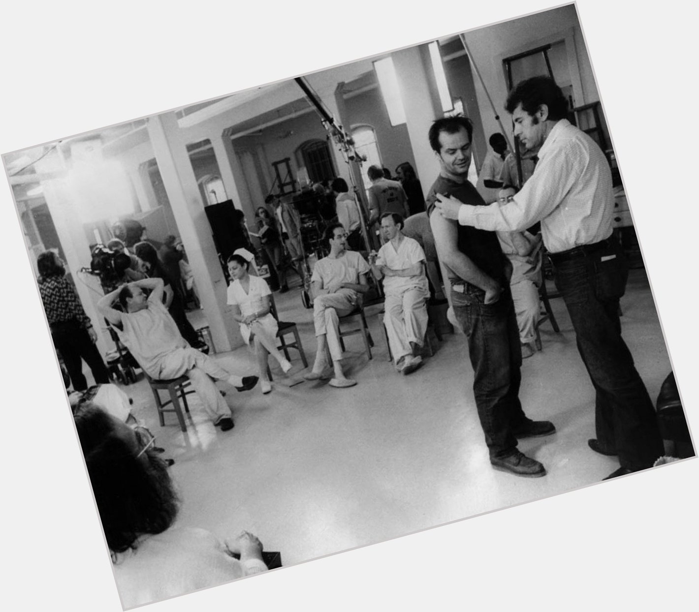 Happy birthday Milo Forman
Coaching Jack Nicholson on the set of One Flew Over The Cuckoo\s Nest, 1975 