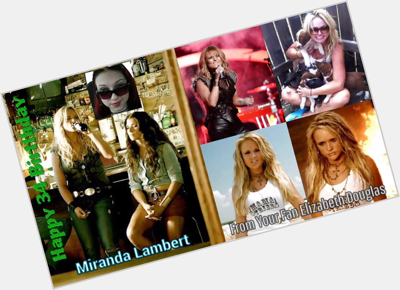 Happy Birthday to Miranda Lambert she 34 Years Old Today.  Miranda Lambert 1 my favorite singer. I like every song. 