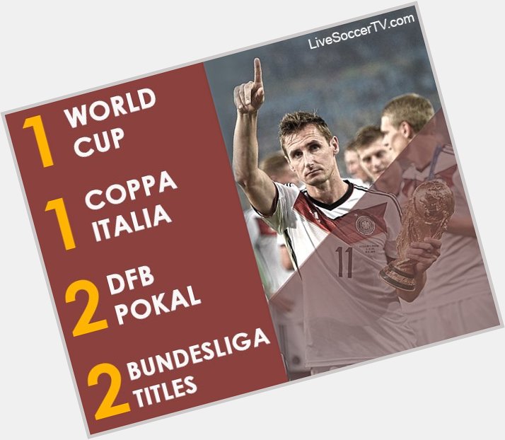 Happy birthday, Miroslav Klose  The and legend turns 3 9 