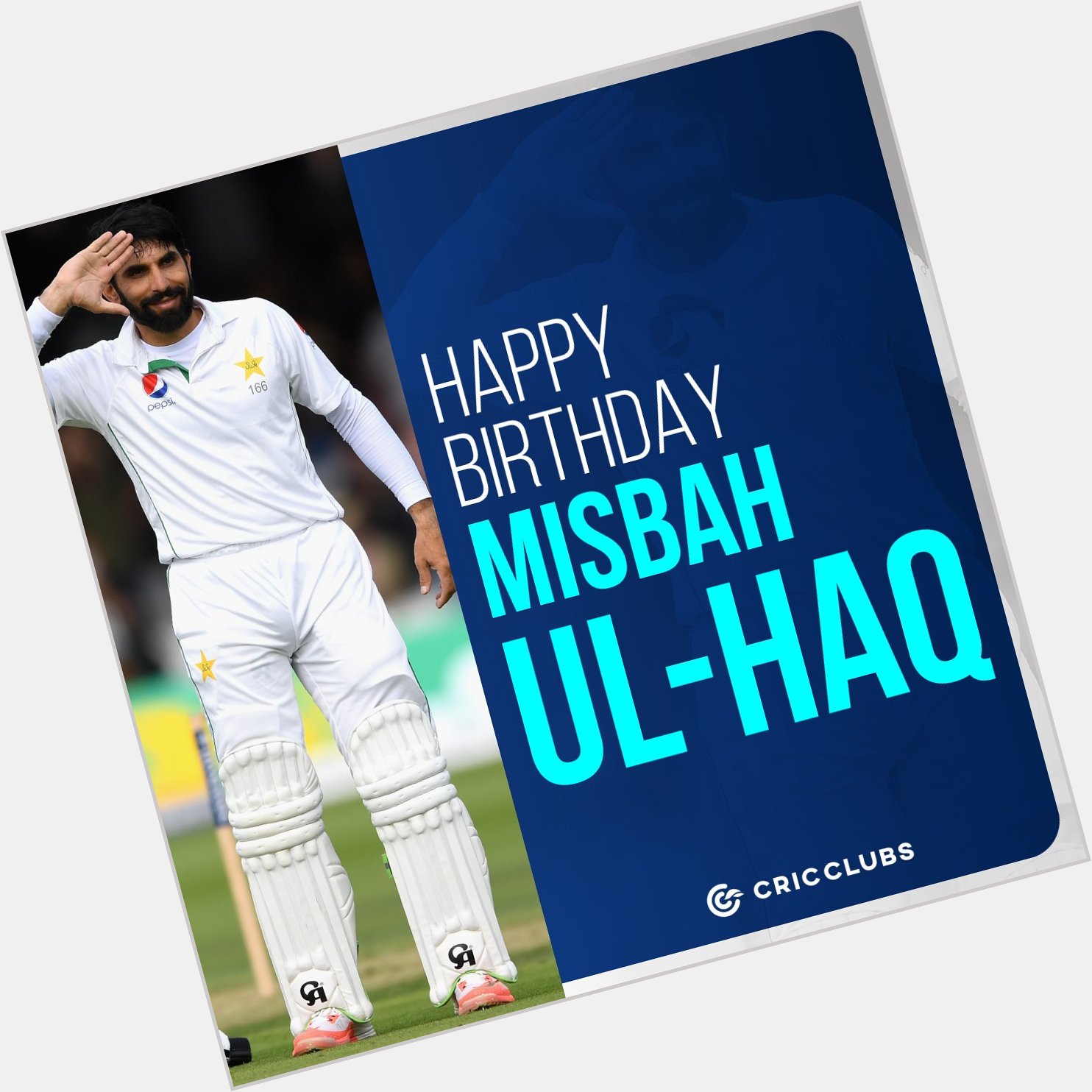 Wishing former Pakistan captain Misbah Ul-Haq a very happy birthday.    