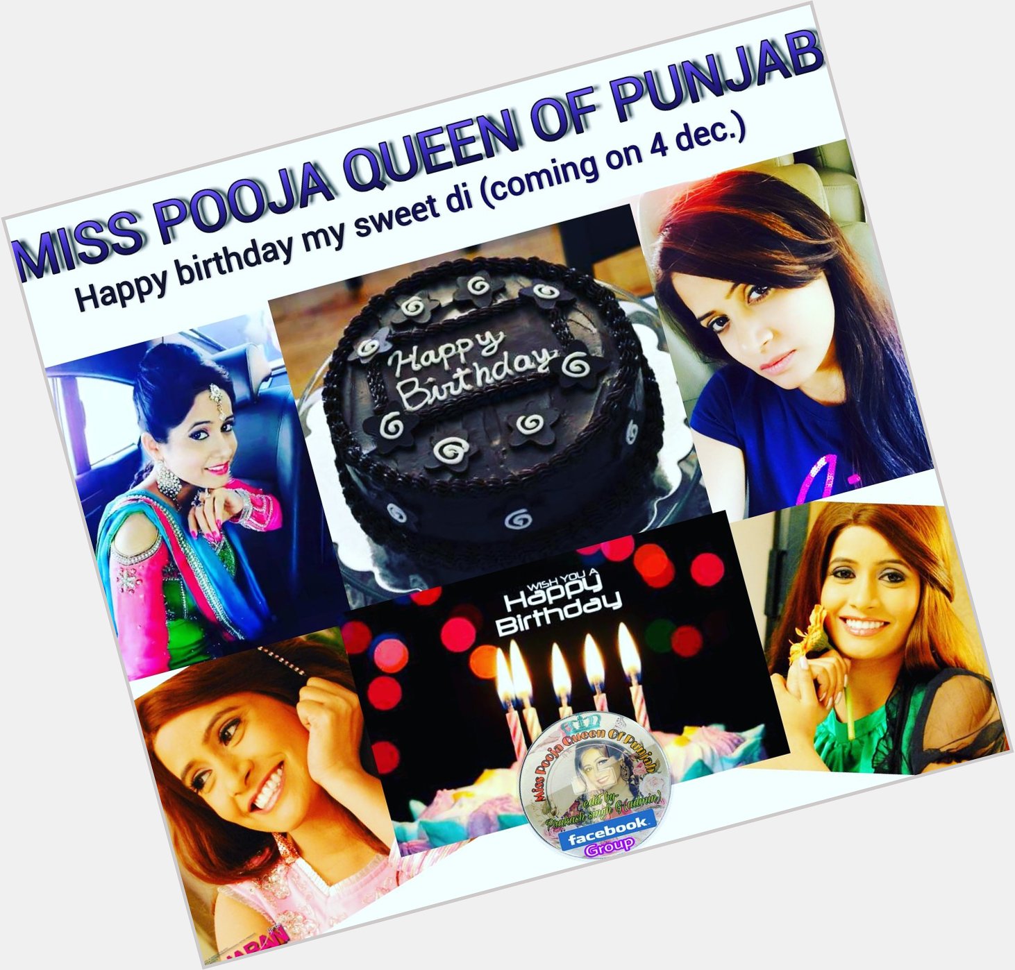  COOMING SOON (4 Dec ....)
Happy birthday My
MISS POOJA QUEEN OF PUNJAB 
Advance Wish To You... 