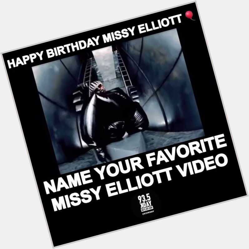 Happy Birthday to the legendary Missy Elliott   Comment Below & name your favorite video from the icon! 