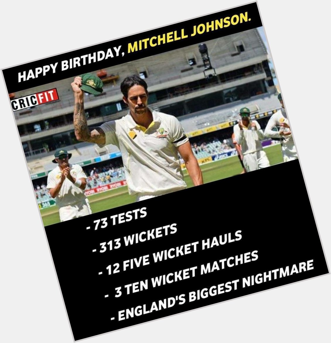 Happy birthday Mitchell Johnson! 