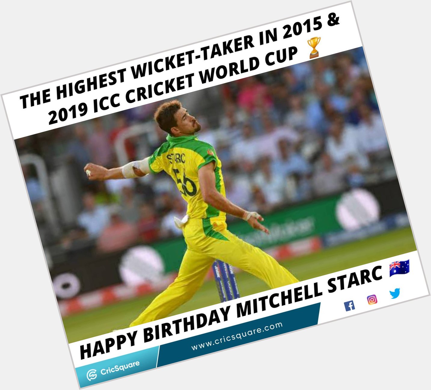 Happy Birthday Mitchell Starc 