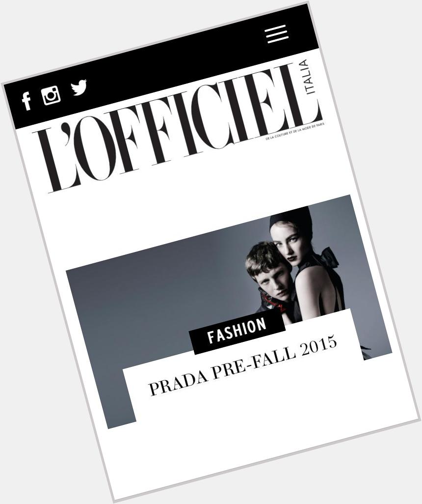 My new post on \"Prada Pre-Fall 2015\"   wishing happy bday to Miuccia  
