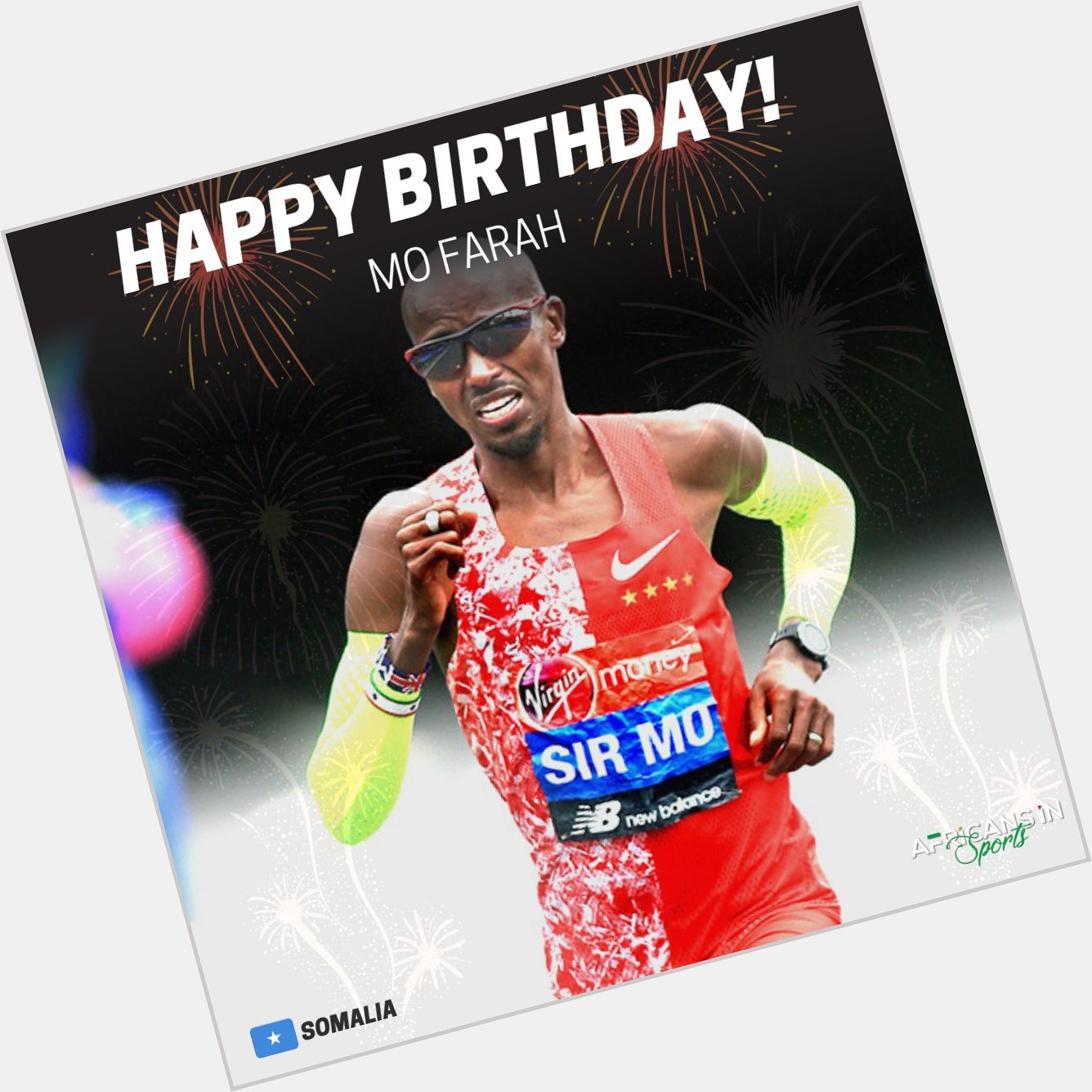 Happy Birthday to Professional athlete, Mo Farah  - Send him love via the comment section 