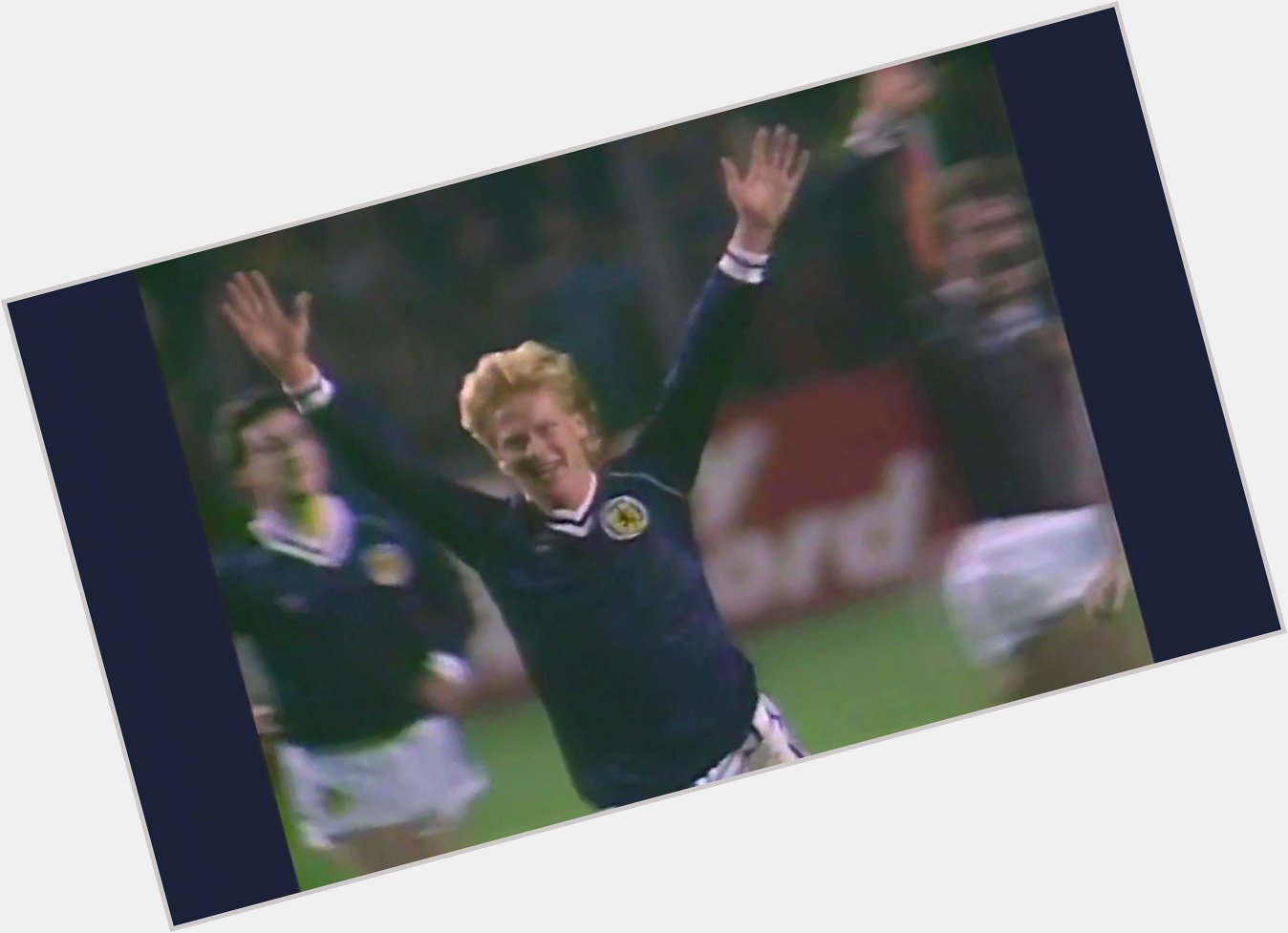 Happy Birthday, Mo Johnston...
3  8  caps for       1  4  goals, including this one against Spain in 1984 