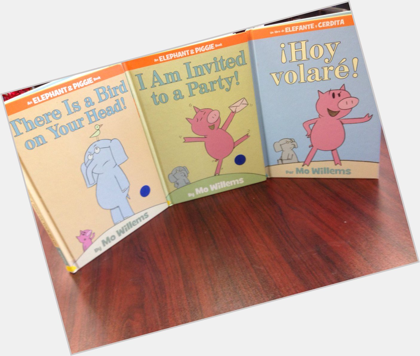 Happy Birthday Mo Willems! We have quite a few titles in our collection right now! A few titles are in Spanish! 