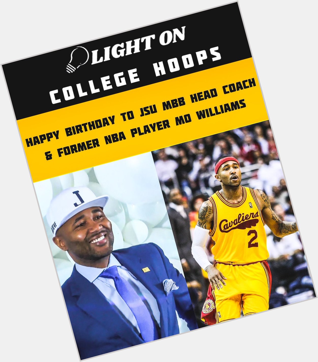 Happy Birthday To Jackson State Men s Basketball Head Coach & Former NBA Player Mo Williams! 