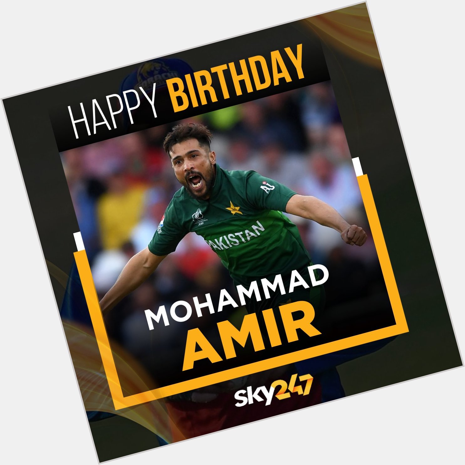 Wishing former Pakistan cricketer Mohammad Amir a very happy birthday.    