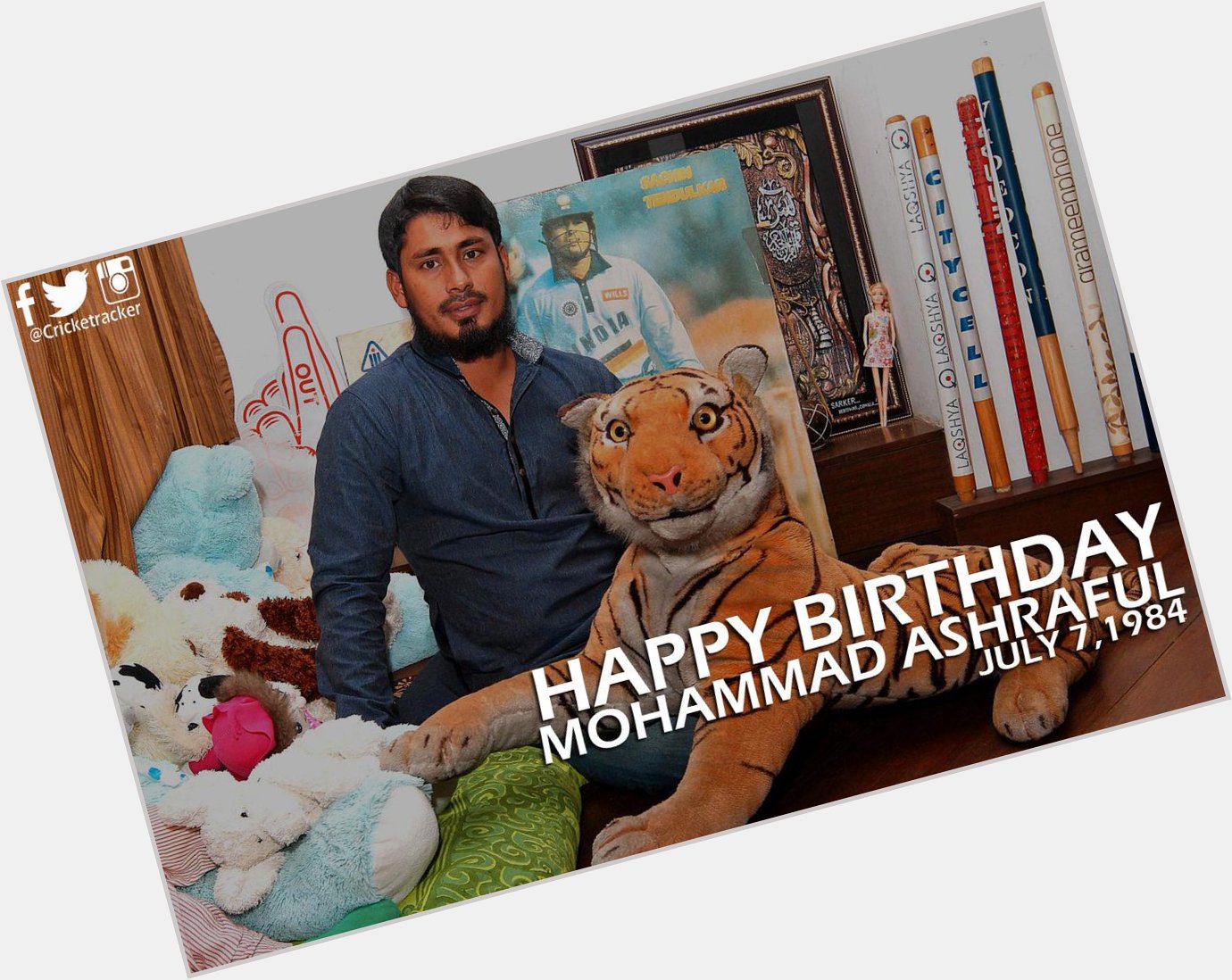 Happy Birthday Mohammad Ashraful\. He turns 31 today. 