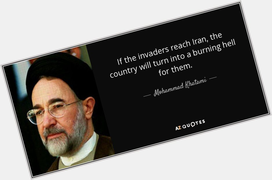 September 29:Happy 76th birthday to former President of Iran,Mohammad Khatami (\"1997-2005\") 