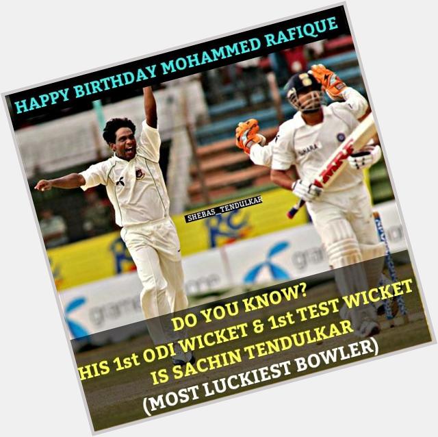 Happy Birthday Do u know?
His 1st Odi & 1st Test Wckt Is Sachin (Luckiest Bowler) 