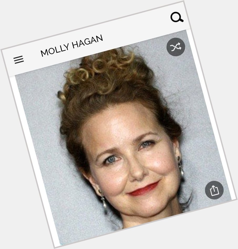 Happy birthday to this great actress.  Happy birthday to Molly Hagan 