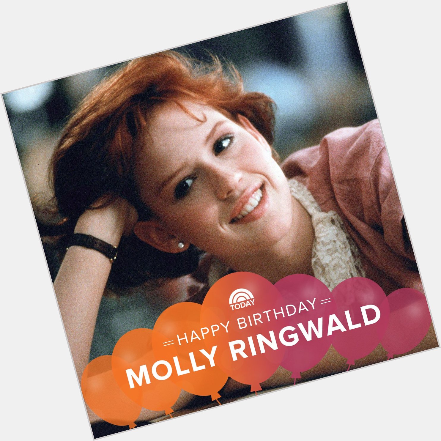 Happy 50th birthday, Molly Ringwald!  