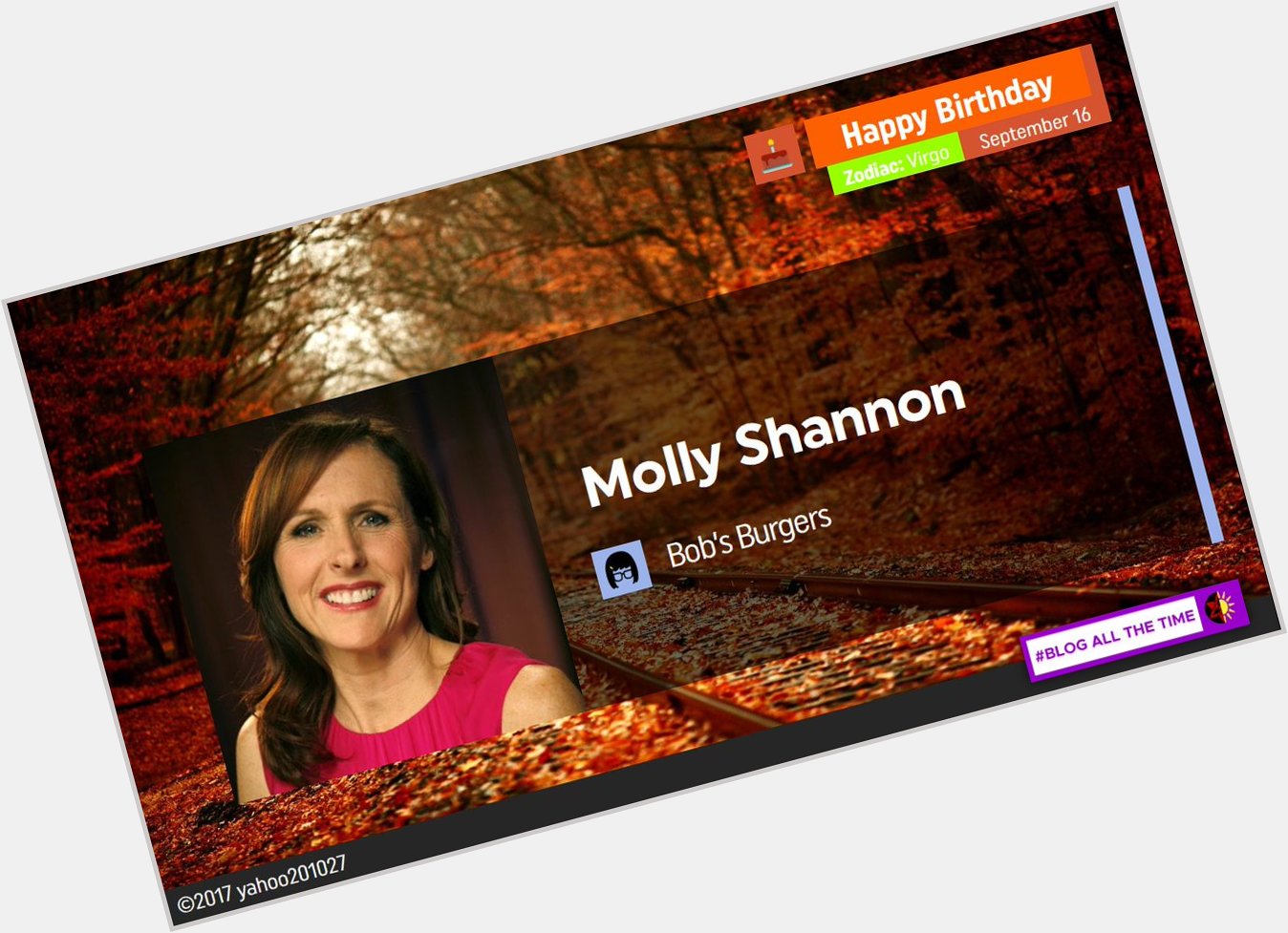 Happy Birthday to the Voice Actress for Millie Frock, Molly Shannon.   