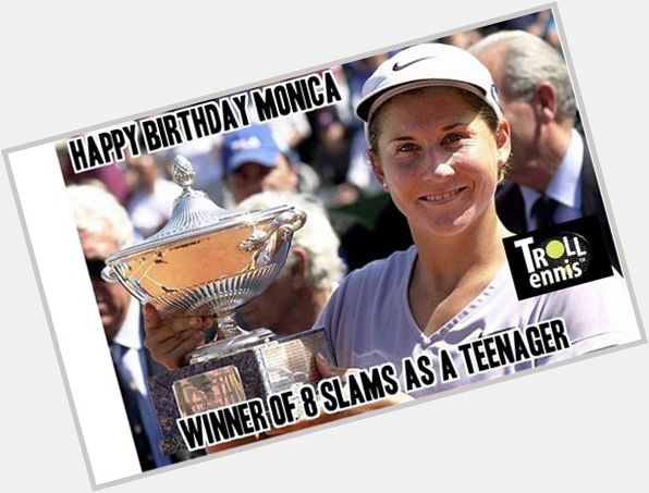 Happy birthday Monica Seles. We can only predict what she might have achieved if not for d infamous stabbing in 1993 