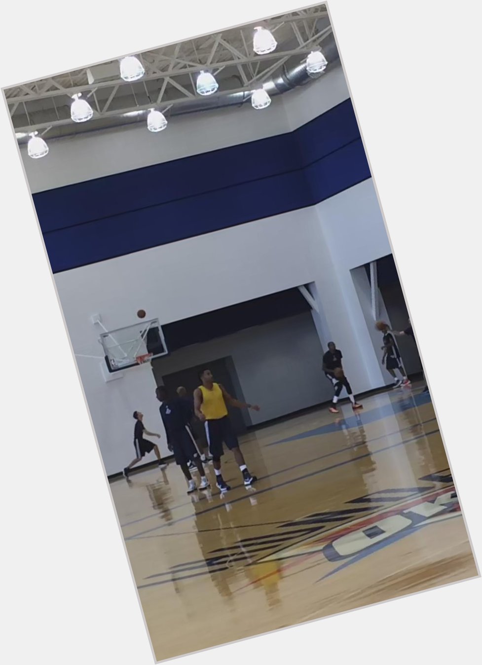 Happy Birthday Day 1 -- Kevin Durant training with new assistant coach Monty Williams 