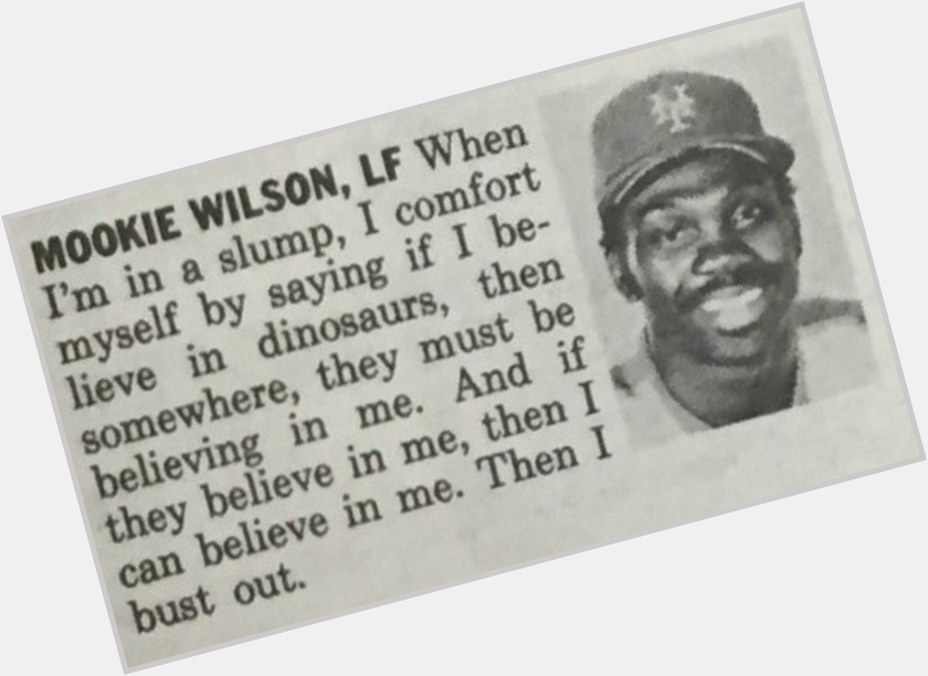 Happy birthday to Mookie Wilson, one of the great colorful characters of 1980s baseball. 