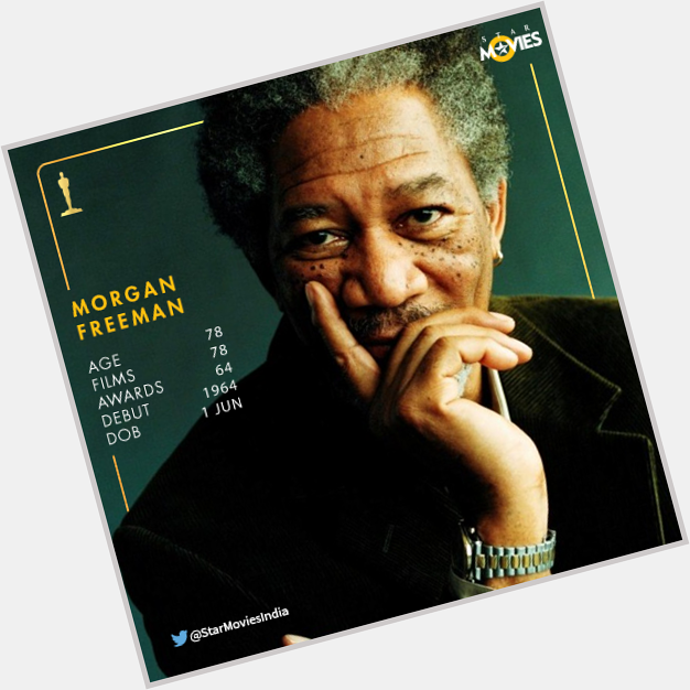 Here\s to the amazing Morgan Freeman. Wishing him a happy birthday. 
What\s your favourite movie of his? 