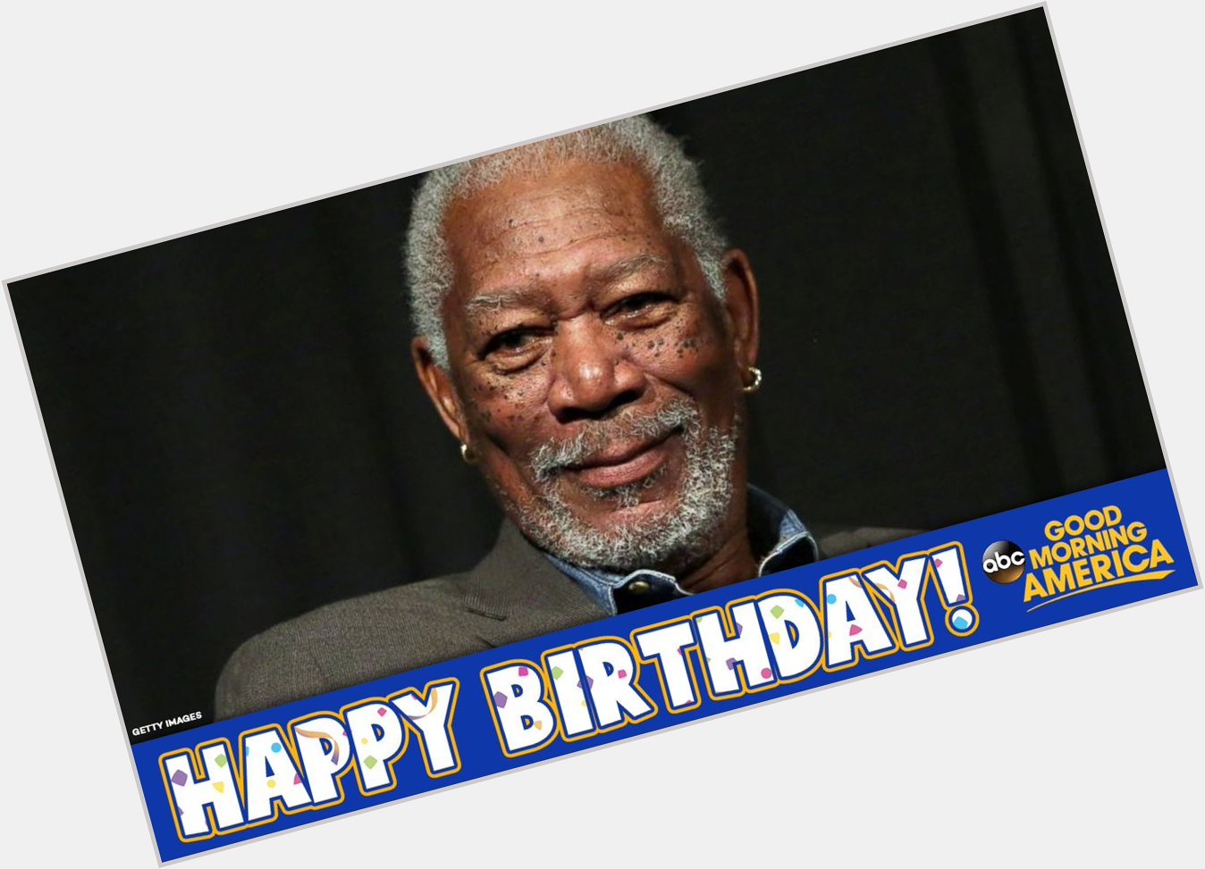 Happy birthday to Morgan Freeman!  