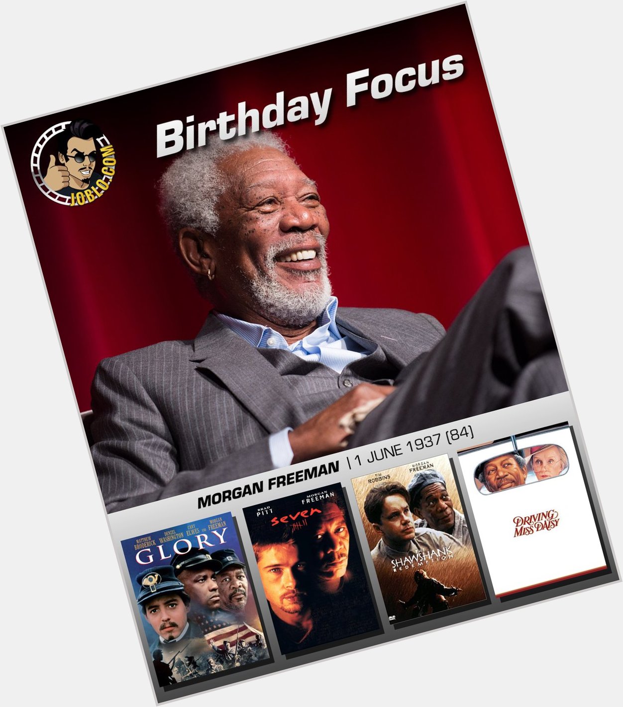 Wishing the great Morgan Freeman a very happy 84th birthday! 