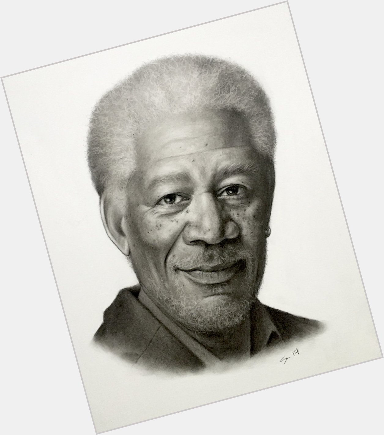 Happy 85th birthday going to Morgan Freeman. A little artwork  going his way.    