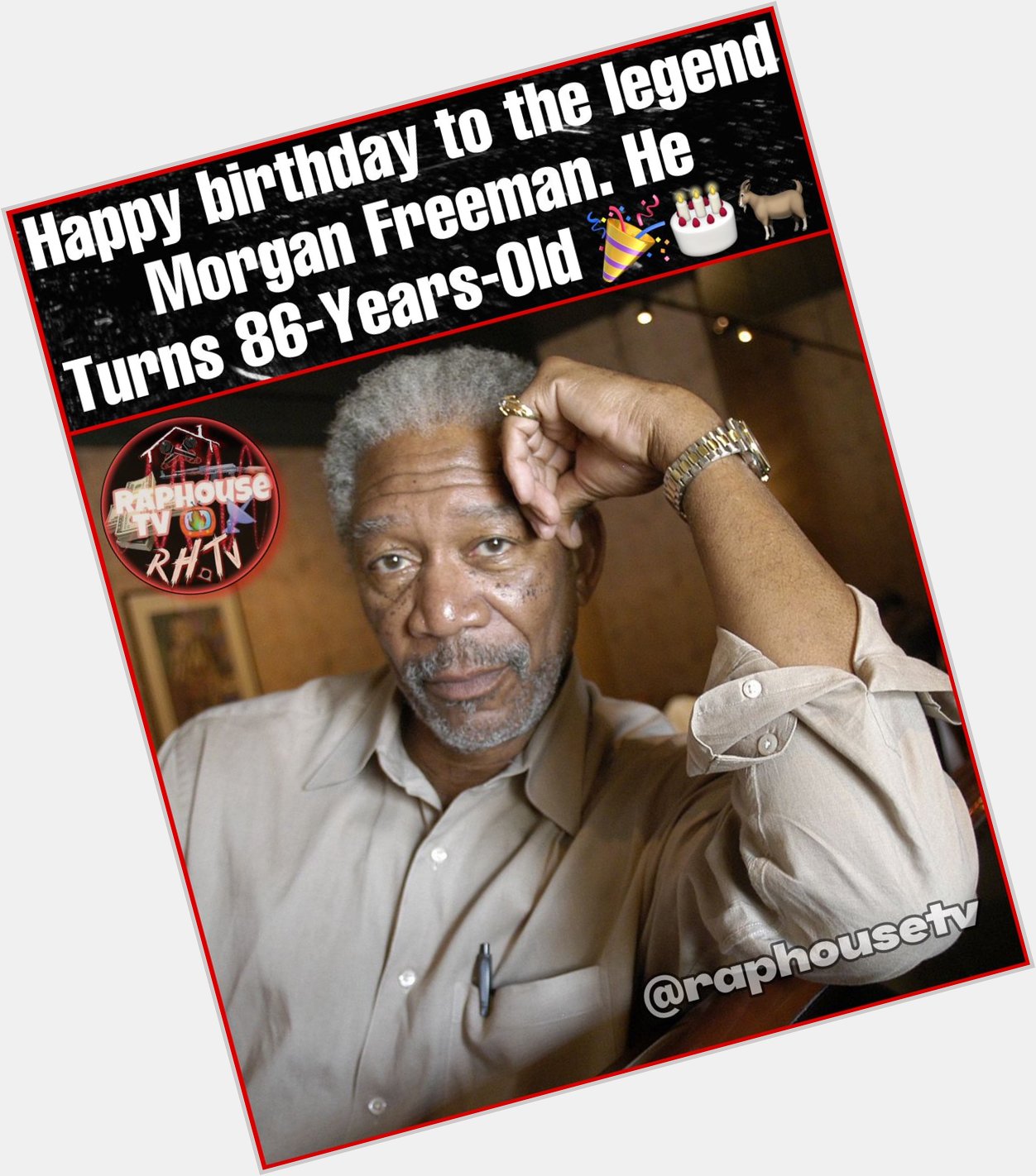 Happy birthday to The Legend Morgan Freeman. He Turns 86-Years-Old   