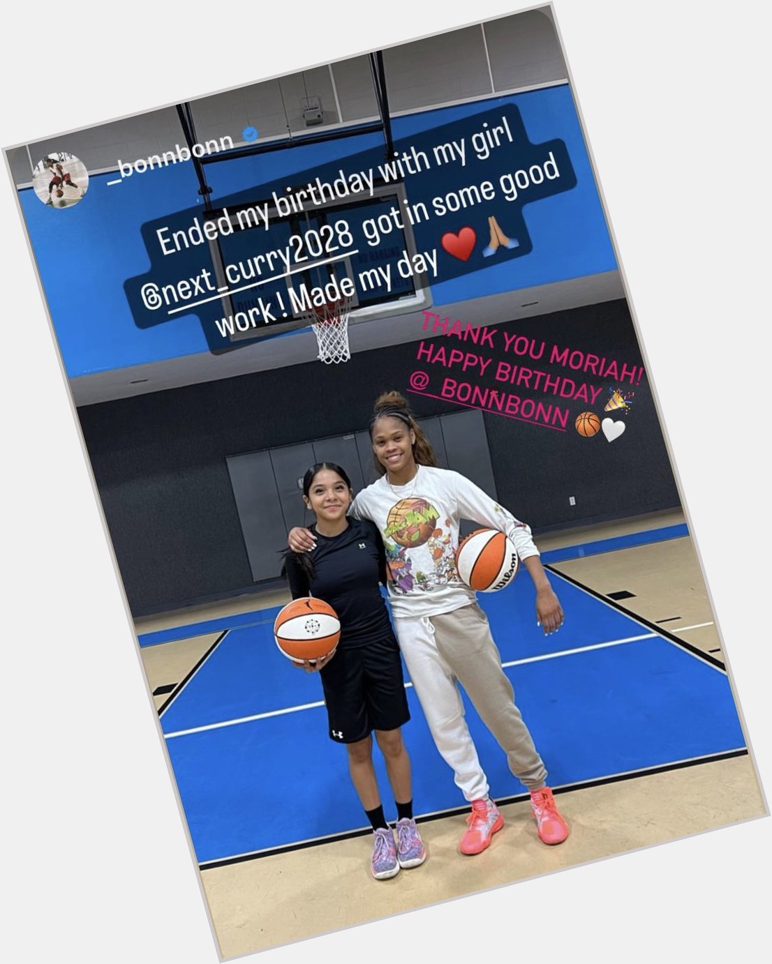 Worked out with Moriah Jefferson on her special day. Thank you Mo! Happy Birthday Moriah!    