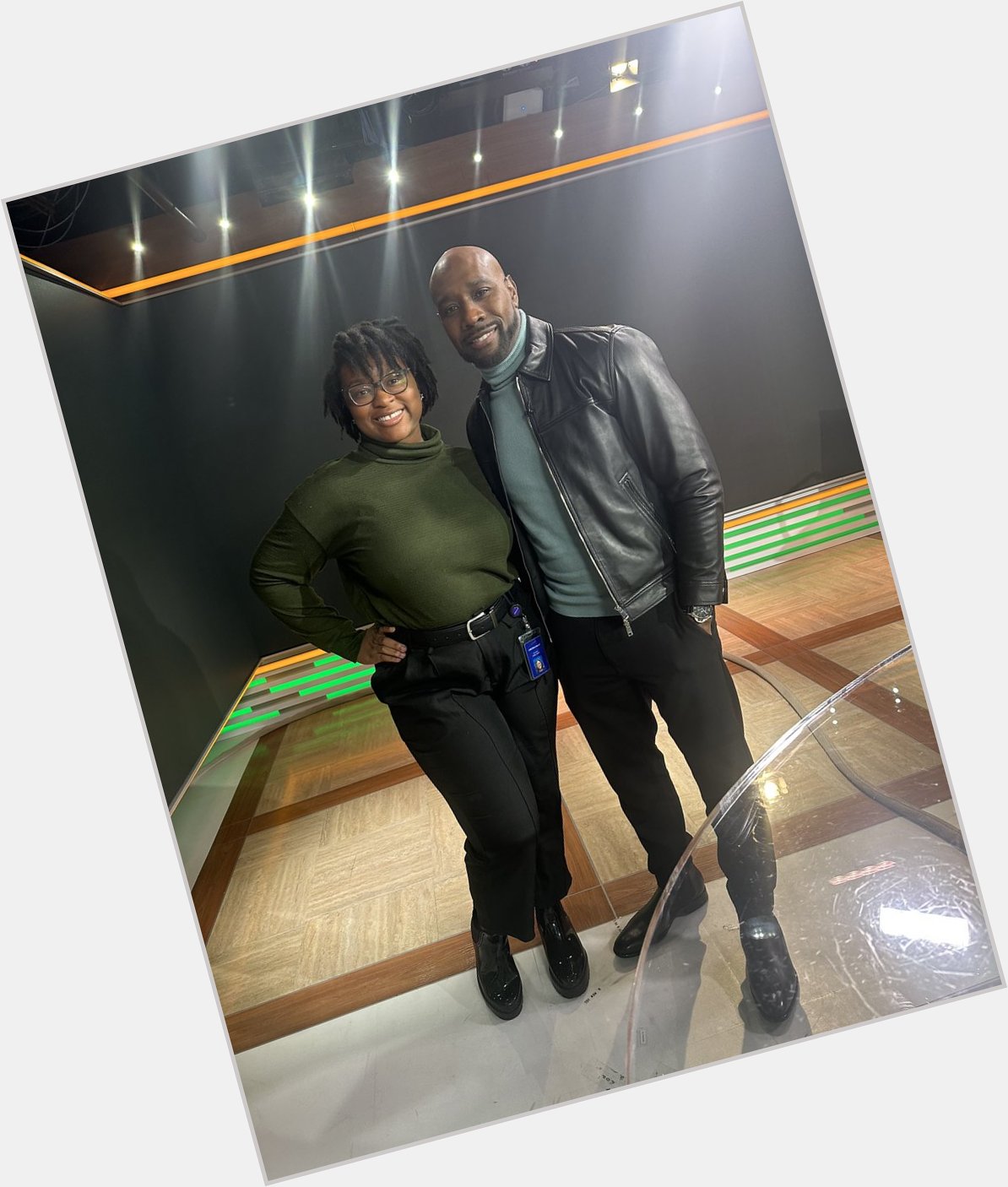 Met Morris Chestnut today onset and he even told my mom happy birthday   