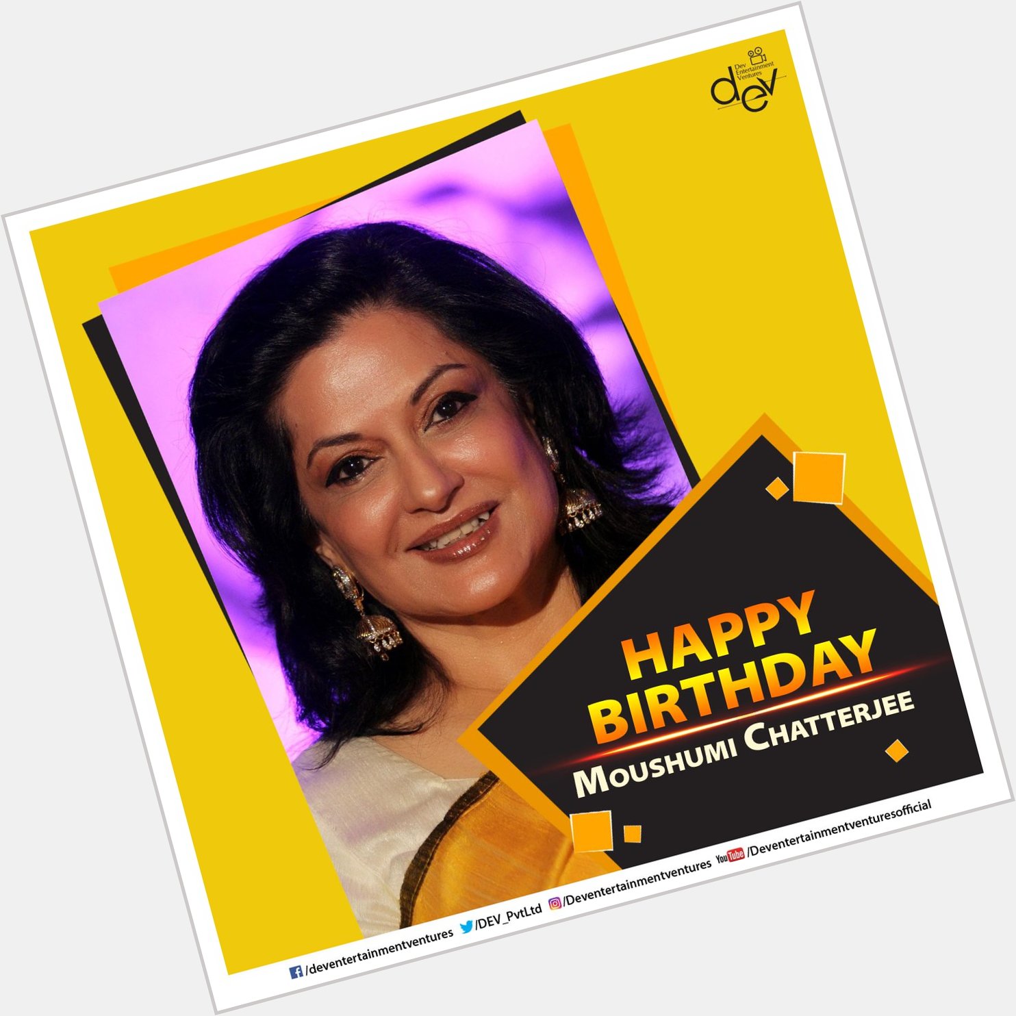 Beauty & Charm never fades for our evergreen actress. Happy Birthday Moushumi Chatterjee. 