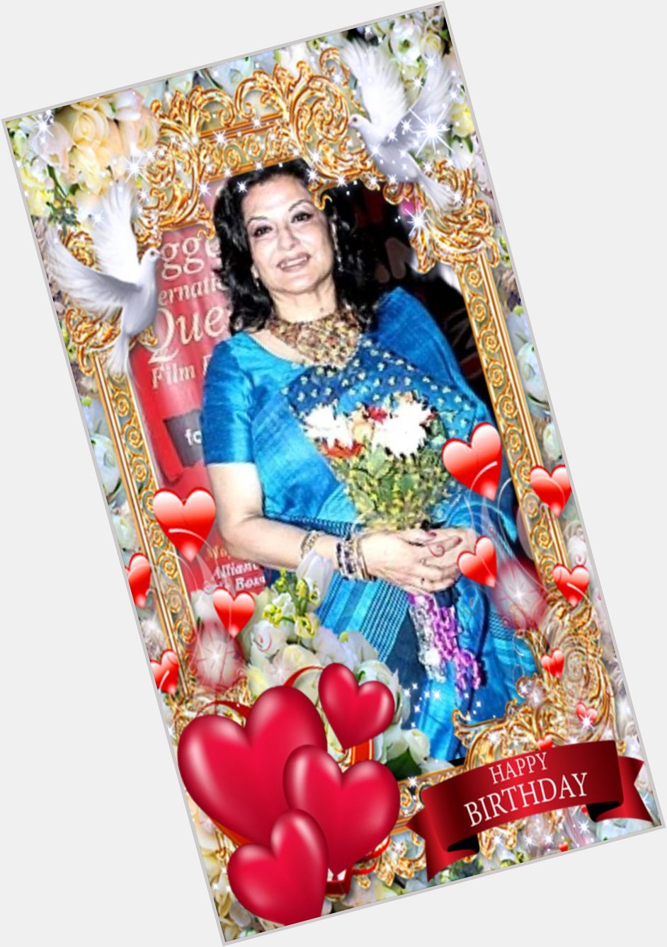 Madam Moushumi Chatterjee happy birthday to you 