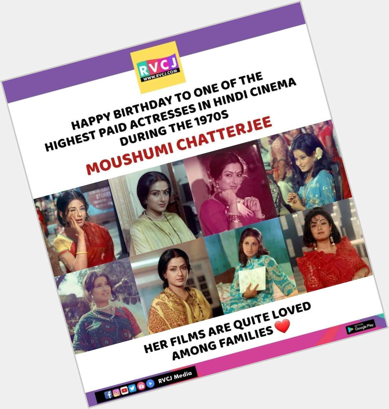 Happy Birthday Moushumi Chatterjee!   