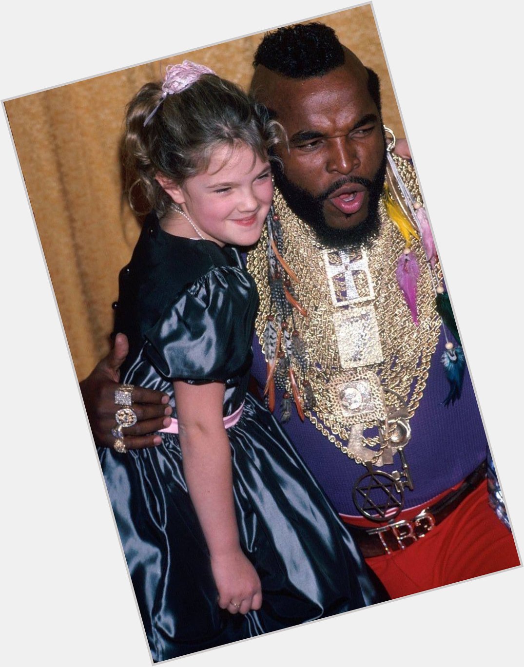 Happy birthday to Mr. T. (Then and now, with Drew Barrymore) 
