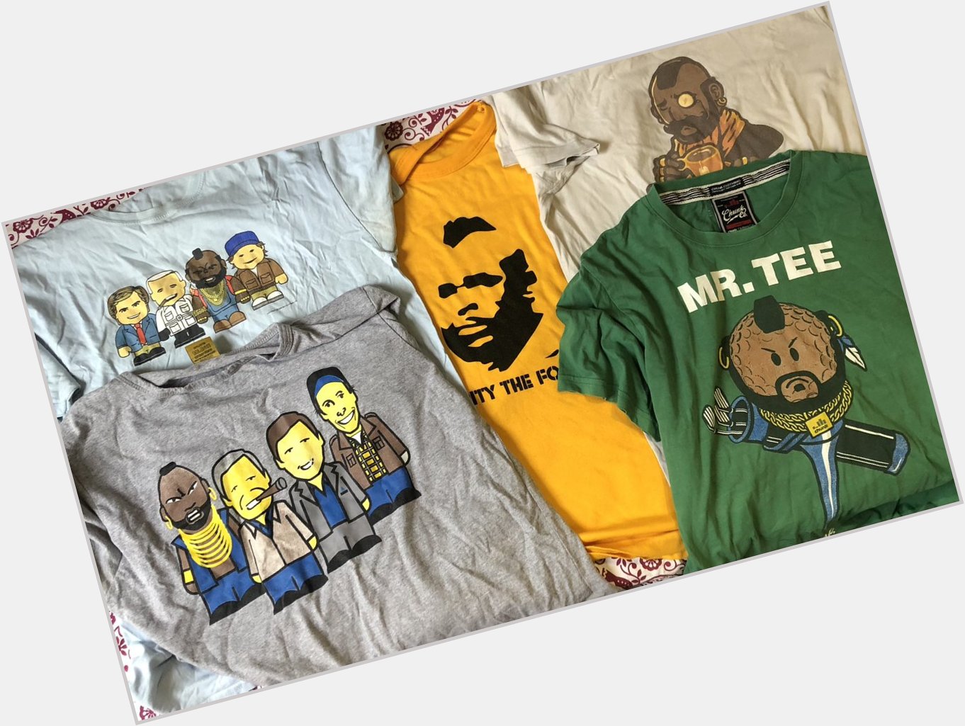Happy 70th birthday this weekend to the man, the icon, the biggest single factor in my t-shirt collection Mr T. 