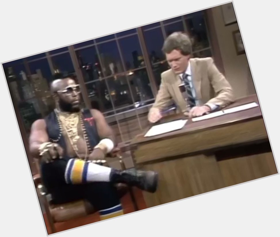 Happy 70th birthday Mr. T! First name: Mr Middle name: . Last name: T. 