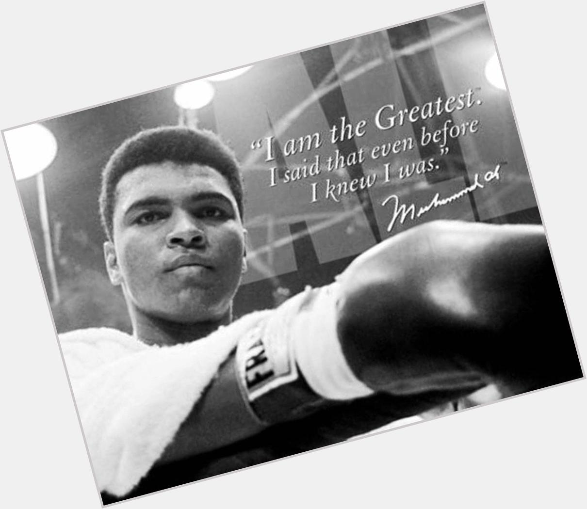 Happy birthday to Muhammad Ali!!! The greatest! Truly an inspiration. 