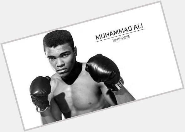 Happy birthday to the late Muhammad Ali who was born in 1942   