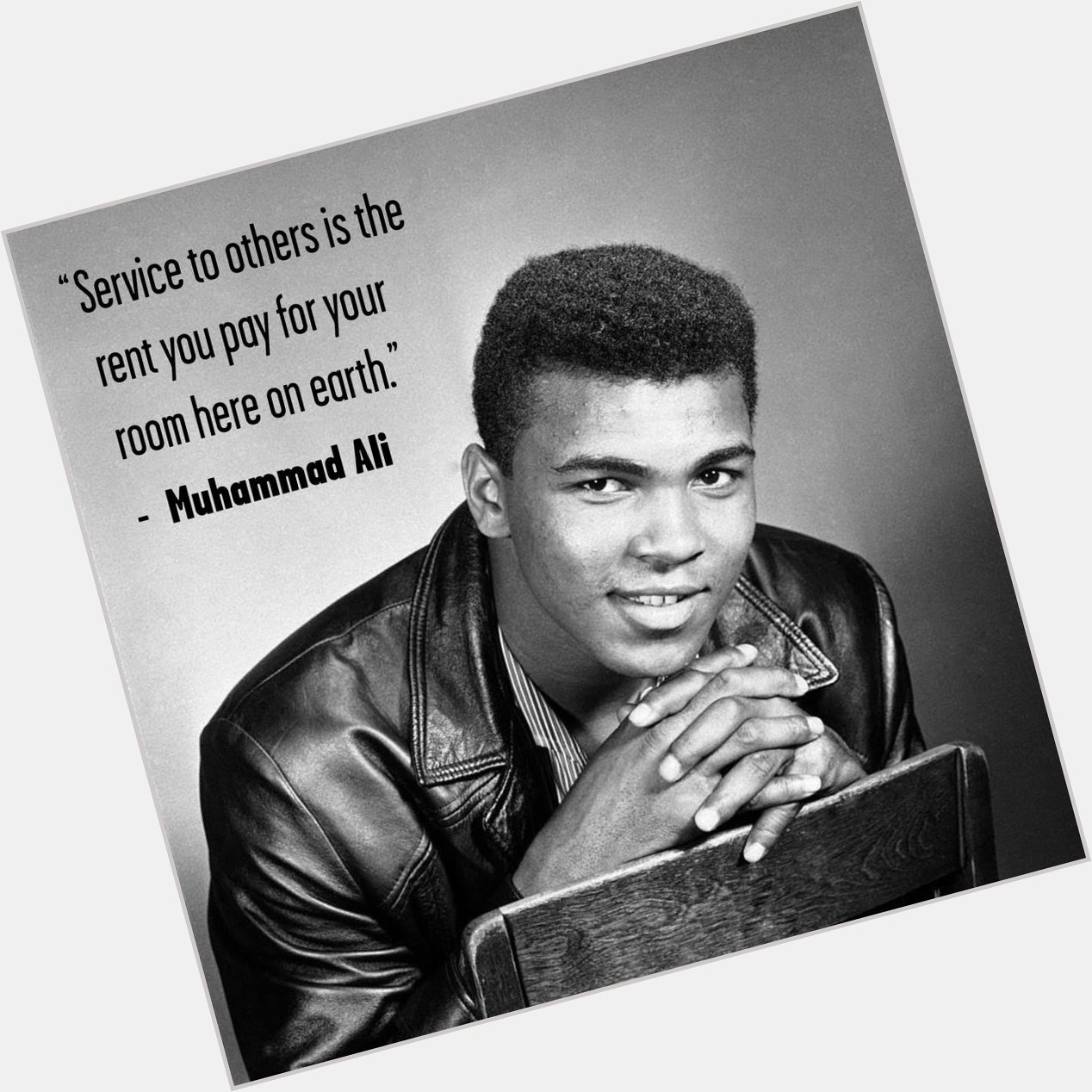 HAPPY BIRTHDAY, Muhammad Ali!!          Indebted to you for so much, GOAT! 