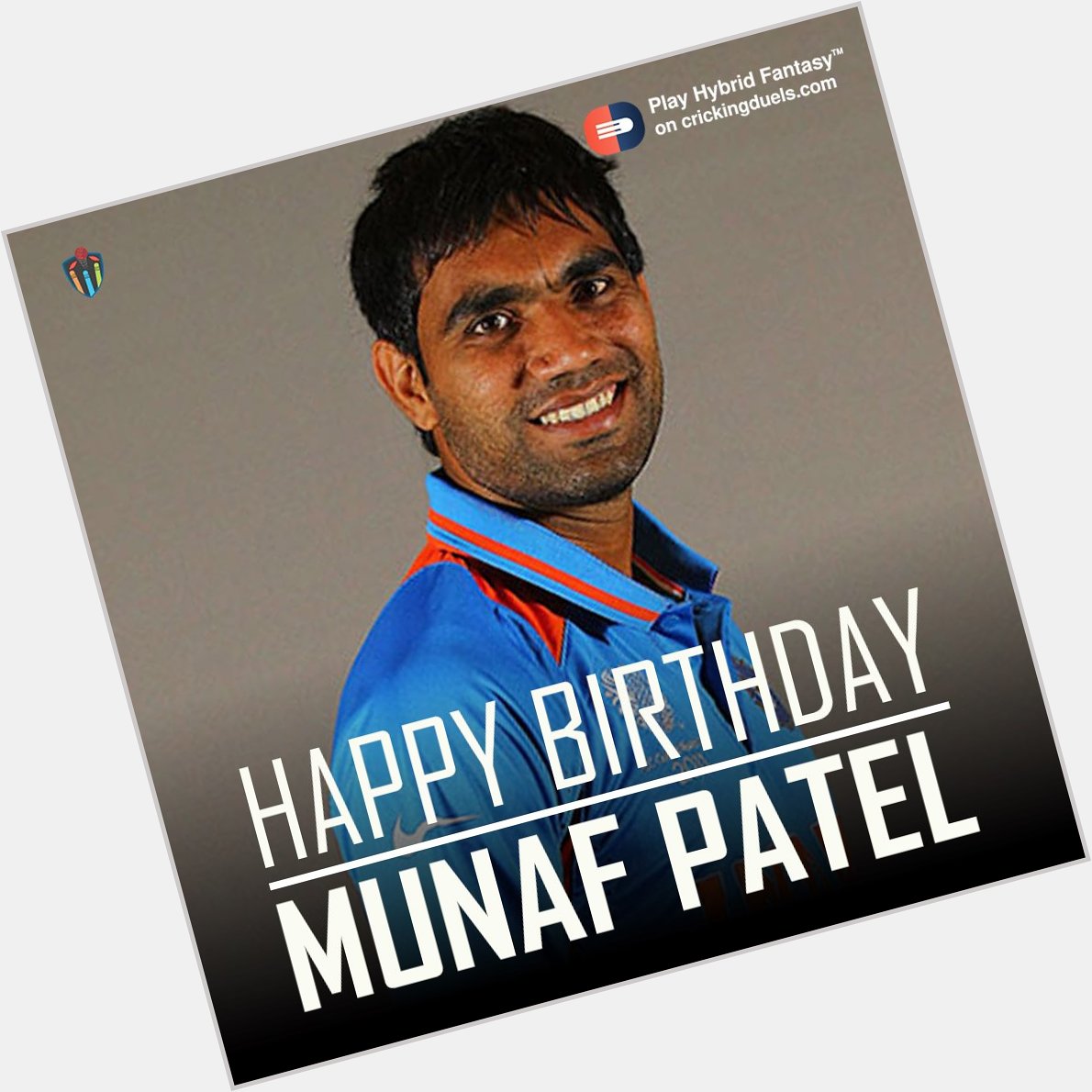 Happy Birthday Munaf Patel. The Indian cricketer turns 34 today. 